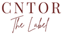 CNTOR the Label – Primary Red Logo on Transparent Background.
